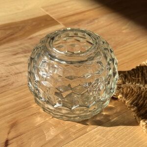 Vintage Homco Clear Textured Glass Fairy Light
